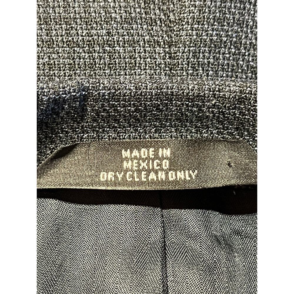 Vtg Haggar Collection 42R Blue Black Micro-Check Plaid Blazer Sport Coat Jacket - Picture 11 of 14
